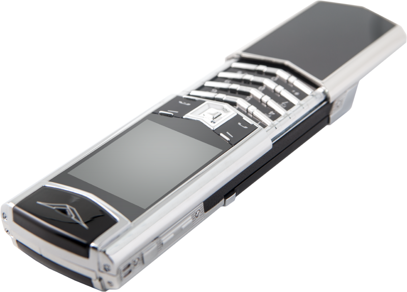 Vertu signature S Design 2 sim Pure Silver Slider